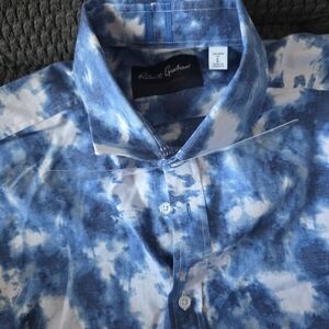 Robert Graham Blue Tie-Dye Men's Shirt